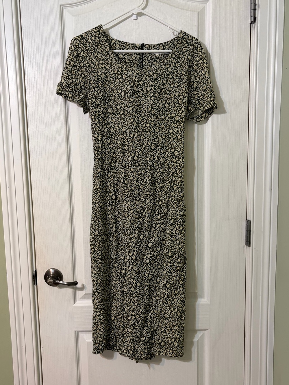 Floral Midi Dress in Green